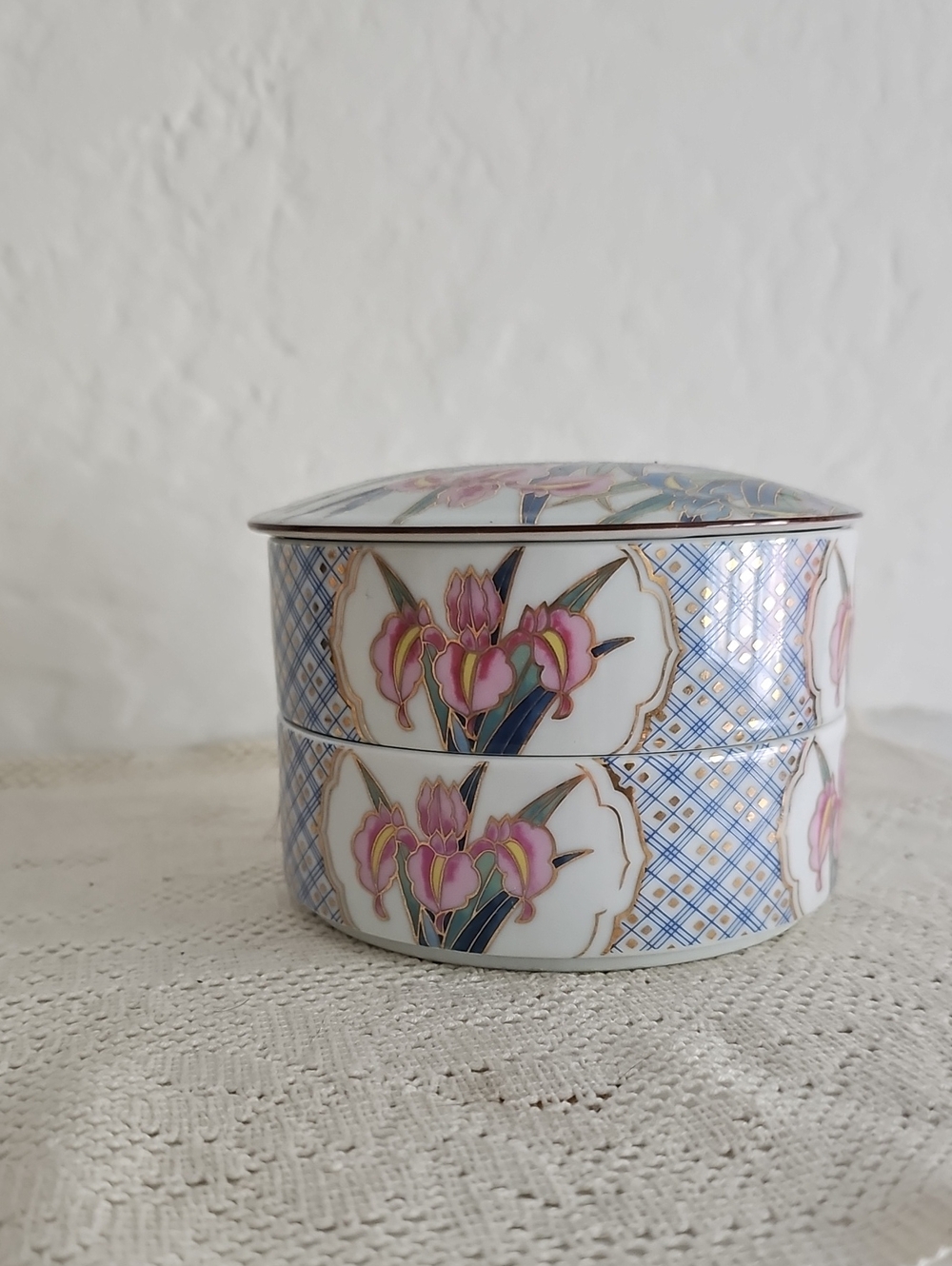 1980's Porcelain Jewelry Box